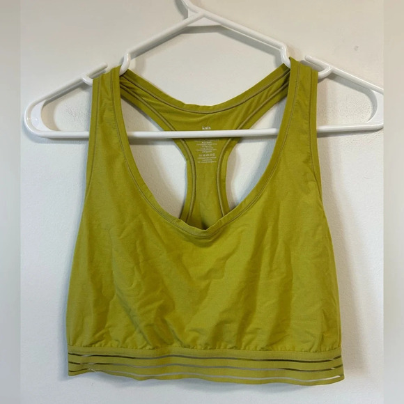 Knix Yellow Luxe Modal Pullover Lounge Bra - Picture 1 of 4